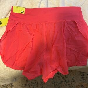 Cute hot pink running shorts!